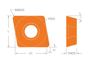 CCMT-21.51-HM Coated Carbide Insert