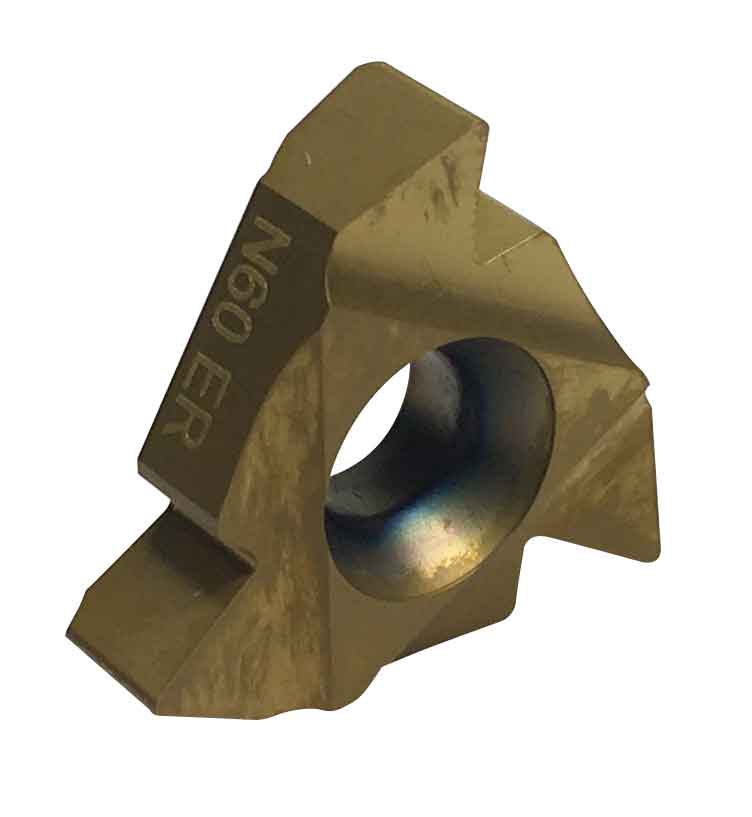 Dorian Tool Threading Insert 22ER-N60 Grade DVP656/ Right Hand, External, Lay Down, 60°, 1/2