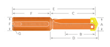 Load image into Gallery viewer, YG-1 Straight Shank Spade Drill Holder / 0, 3/4 x 2-3/16
