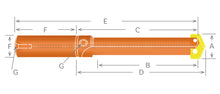 Load image into Gallery viewer, YG-1 Straight Shank &amp; Straight Flute Short Length Spade Drill Holder / 1 - 7-7/8
