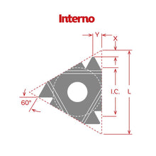 Load image into Gallery viewer, Dorian Tool Threading Insert 16IR-G60 Grade DVP656/ Right Hand, Internal, Lay Down, 60°, 3/8&quot;
